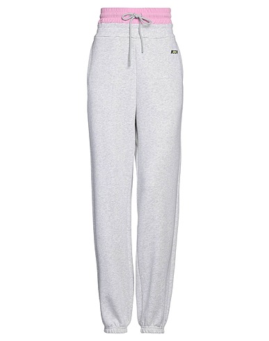 MSGM Casual trouser Light grey 66% Cotton, 34% Polyester