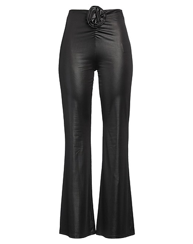 ROTATE BIRGER CHRISTENSEN Casual trouser Black 50% Recycled polyester, 46% Polyester, 4% Elastane