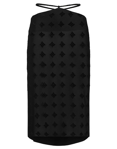MISBHV Jupe mi-longue Noir 70% Viscose, 30% Polyester