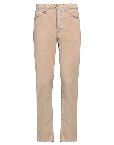 PAOLO PECORA Pantalone Beige 98% Cotone, 2% Elastan