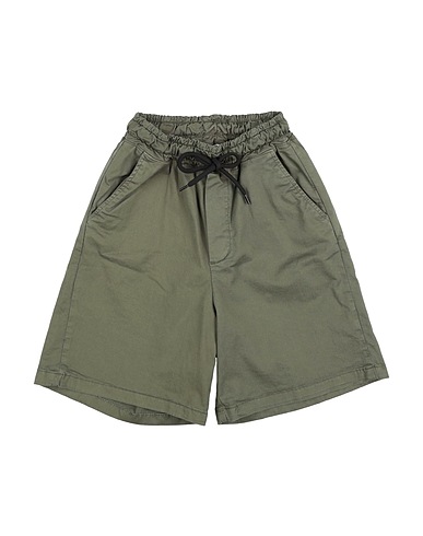 SHOE Shorts & Bermuda Military green 97% Cotton, 3% Elastane