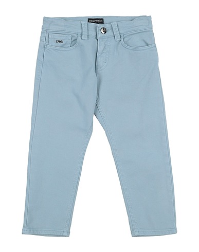 EMPORIO ARMANI Denim trousers Light blue 98% Cotton, 2% Elastane