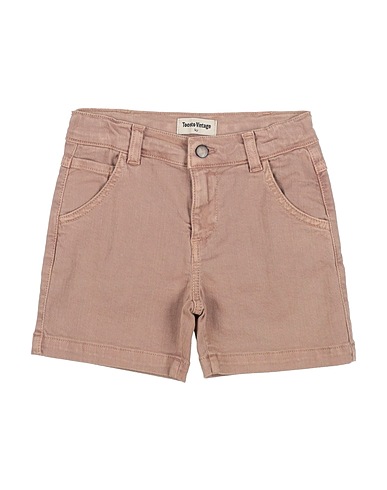 TOCOTO VINTAGE Denim shorts Khaki 98% Cotton, 2% Elastane