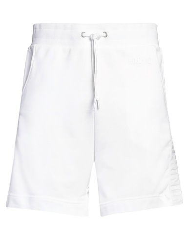MOSCHINO Shorts & Bermuda SWIM White 100% Cotton, Elastane