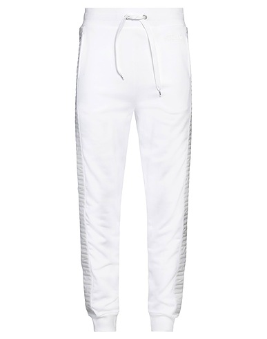 MOSCHINO Casual pants White 100% Cotton, Elastane