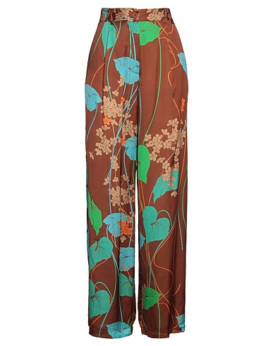 DIXIE Casual pants Brown 100% Viscose
