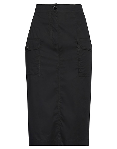 ALESSIA SANTI Midi skirt Black 100% Cotton