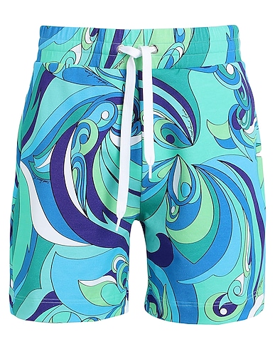 MOSCHINO Beach shorts and pants TURCHESE 92% Cotton, 8% Elastane