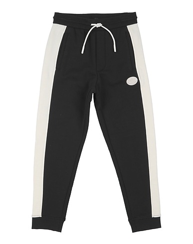 EMPORIO ARMANI Casual pants Black 100% Cotton, Elastane