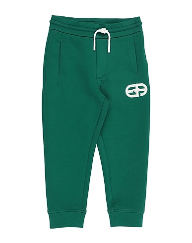 EMPORIO ARMANI Casual trouser Green 76% Cotton, 18% Polyester, 6% Elastane