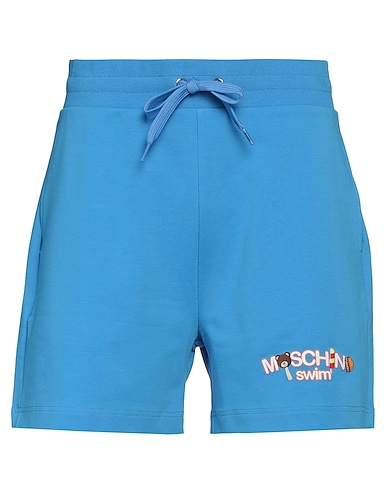 MOSCHINO Shorts & Bermuda SWIM Azure 92% Cotton, 8% Elastane