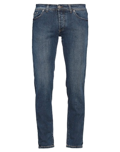 TOMBOLINI Denim trousers Blue 99% Cotton, 1% Elastane
