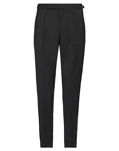TOMBOLINI Casual trouser Charcoal 98% Virgin Wool, 2% Elastane