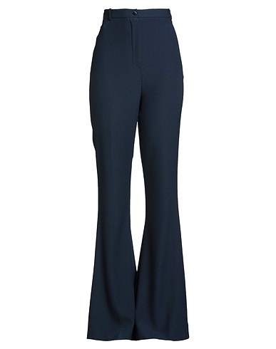 HEBE STUDIO Casual trouser Navy blue 100% Polyester