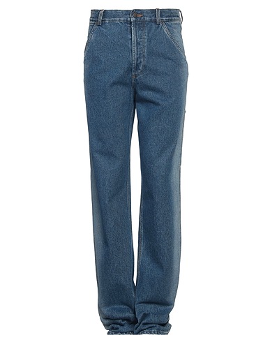 DRIES VAN NOTEN Denim trousers Blue 100% Cotton