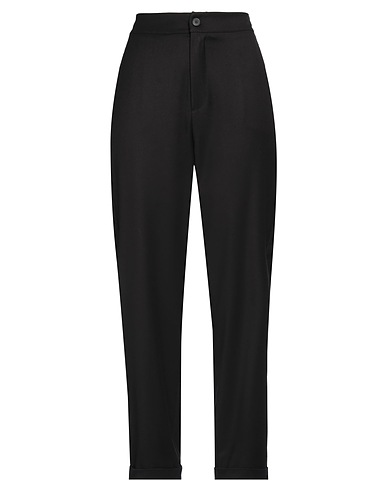 SISTE'S Casual trouser Black 66% Polyester, 33% Viscose, 1% Elastane