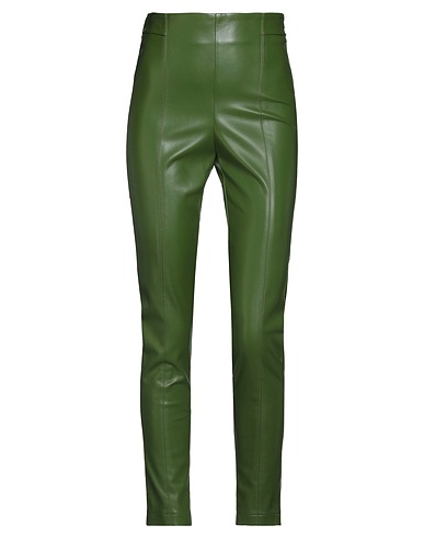 CROCHÈ Casual trouser Green 100% Polyester