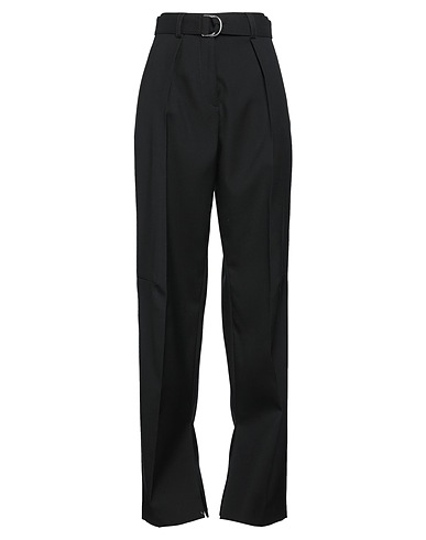 JIL SANDER Pantalone Nero 100% Lana