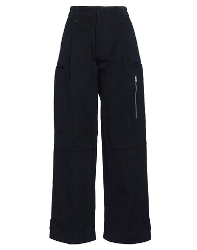 AMI ALEXANDRE MATTIUSSI Casual trouser Midnight blue 100% Cotton