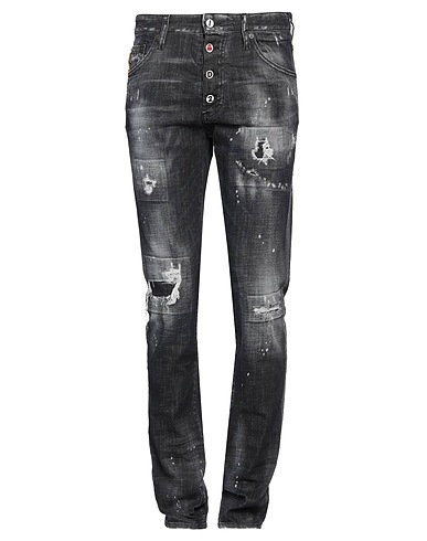 DSQUARED2 Denim trousers Black 98% Cotton, 2% Elastane