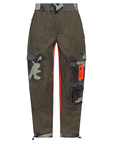 DOLCE&GABBANA Casual trouser Military green 40% Polyester, 40% Cotton, 20% Polyamide