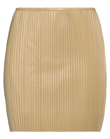 NANUSHKA Mini skirt Khaki 65% Polyester, 35% Polyurethane