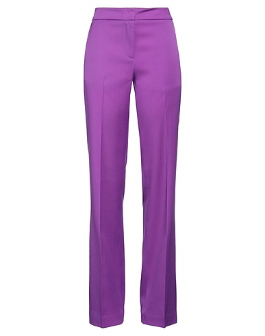 FABIANA FILIPPI Casual trouser Purple 100% Virgin Wool