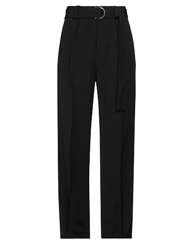 JIL SANDER Casual trouser Black 75% Viscose, 25% Linen