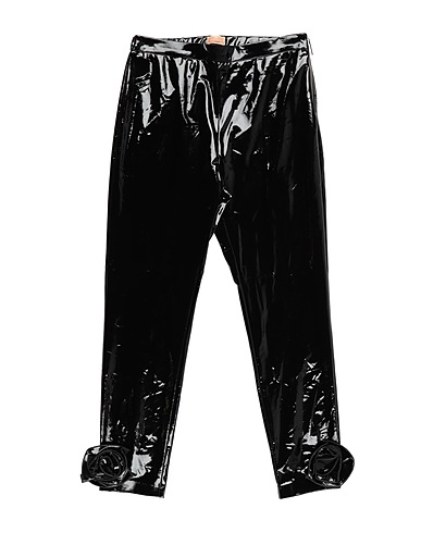 ELISABETTA FRANCHI Casual trouser Black 90% Polyester, 10% Elastane