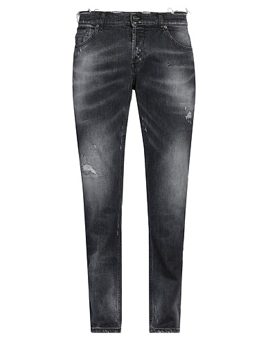 DONDUP Denim pants Black 98% Cotton, 2% Elastane
