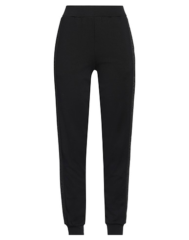 EA7 Casual trouser Black Viscose, Polyamide, Elastane