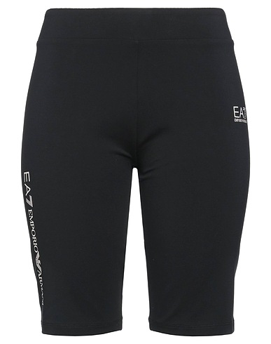 EA7 Shorts & Bermudas Schwarz 90% Baumwolle, 10% Elastan
