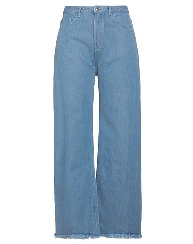 MARQUES' ALMEIDA Denim pants Blue 43% Refibra™, 40% Recycled cotton, 17% Organic cotton