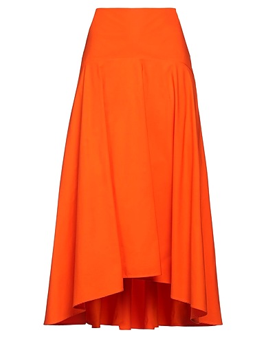 FABIANA FILIPPI Midi skirt Orange 100% Cotton