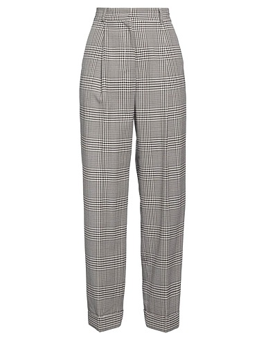 'S MAX MARA Casual trouser Dark brown 100% Virgin Wool