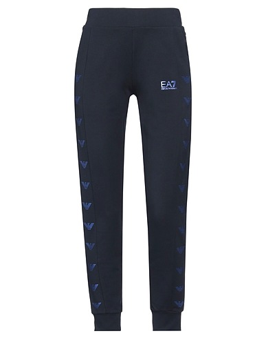 EA7 Casual trouser Navy blue 96% Cotton, 4% Elastane
