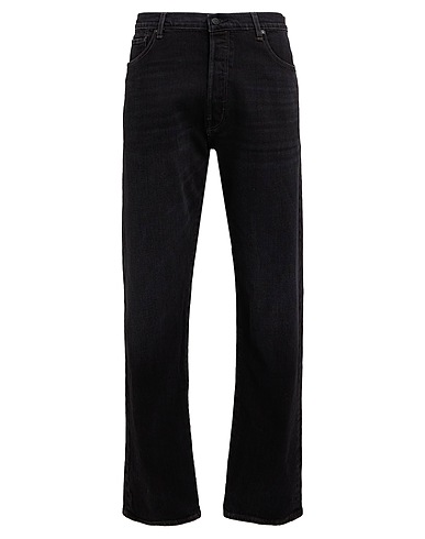 RE/DONE Jambe droite Noir 99% Coton, 1% Élasthanne