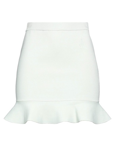 JW ANDERSON Minigonna Verde salvia 77% Viscosa, 17% Poliestere, 5% Poliammide, 1% Elastan