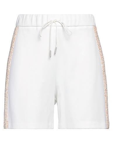 FABIANA FILIPPI Shorts & Bermuda White 58% Polyamide, 38% Cotton, 4% Elastane, Polyester, Virgin Wool
