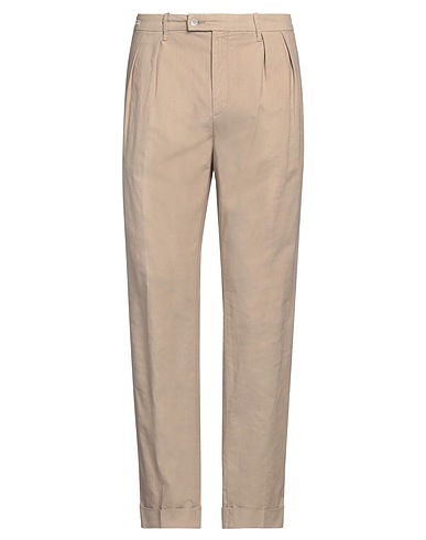 YCHAI Casual trouser Beige 46% Cotton, 32% Linen, 20% Lycra®, 2% Elastane