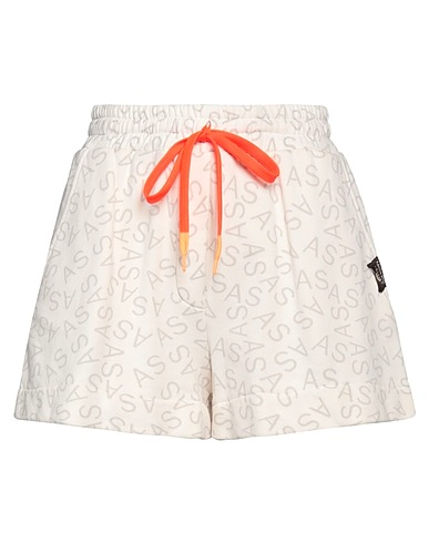 ALESSIA SANTI Shorts & Bermuda Ivory 100% Cotton