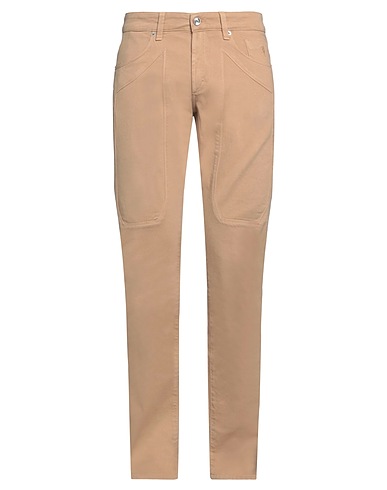JECKERSON Denim trousers Camel 98% Cotton, 2% Elastane