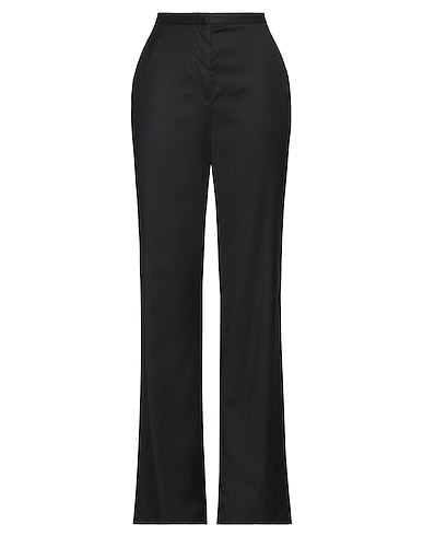 FABIANA FILIPPI Casual trouser Black 94% Virgin Wool, 5% Polyamide, 1% Elastane