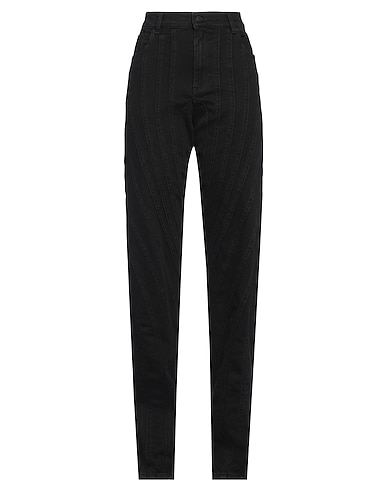 MUGLER Denim trousers 98% Cotton, 2% Elastane