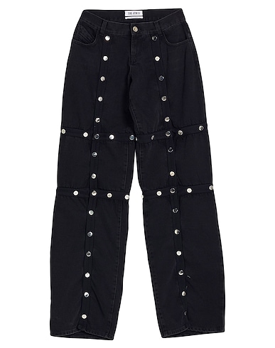THE ATTICO Denim trousers Black 100% Cotton