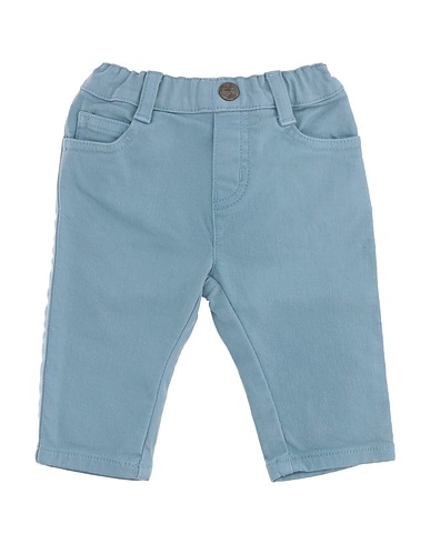 EMPORIO ARMANI Denim trousers Light blue 98% Cotton, 2% Elastane