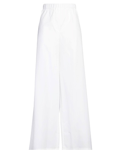 MAX MARA Casual pants White 100% Cotton