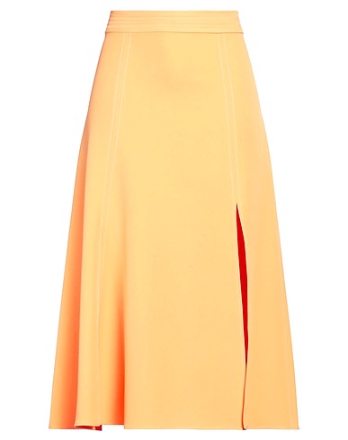 STINE GOYA Midi skirt Apricot 92% Polyester, 8% Elastane