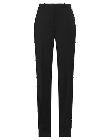 DEL CORE Casual pants Black 53% Polyester, 43% Virgin Wool, 4% Elastane, Cotton
