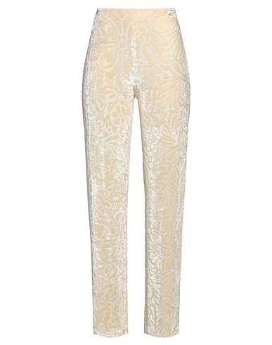 JIL SANDER Casual trouser Cream 75% Viscose, 19% Polyamide, 6% Elastane